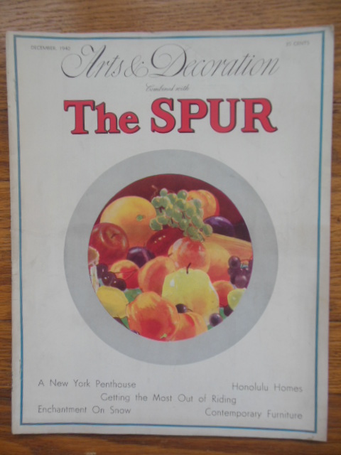 Arts & Decoration Combined With The Spur December, 1940