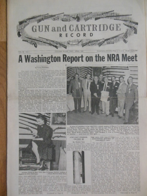 Gun and Cartridge Record (April, 1954)