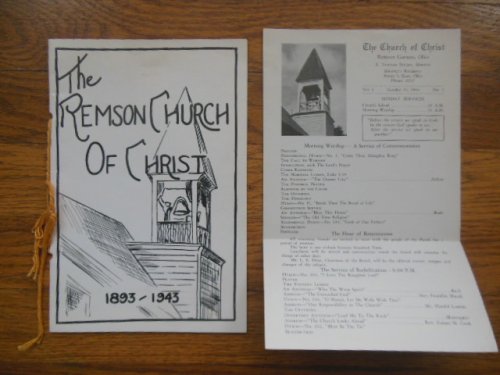 The Remson Church of Christ 1893-1943 With Church Program (1942 Remson Corners, Ohio)