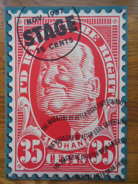 Stage; The Magazine of After-Dark Entertainment Nov. 1937 (George M. Cohan as FDR, Somerset Maugham. Tallulah Bankhead)