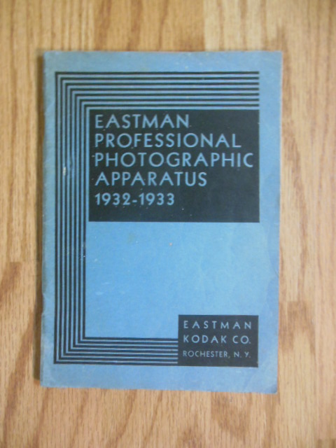 Eastman Professional Photographic Apparatus Catalog 1932-1933
