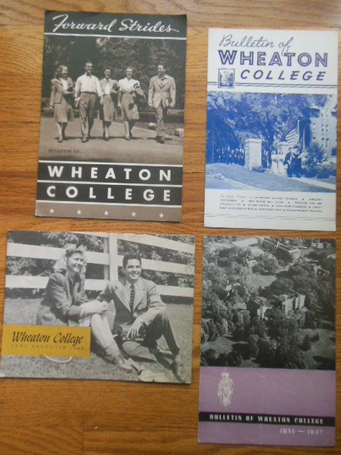 Bulletin of Wheaton College (4 Issues 1941, '43, '45, '47)