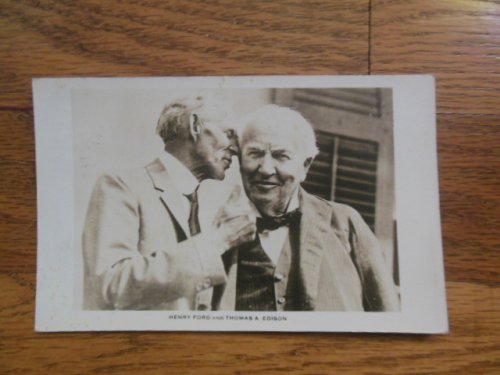Postcard Henry Ford and Thomas A. Edison (1935)