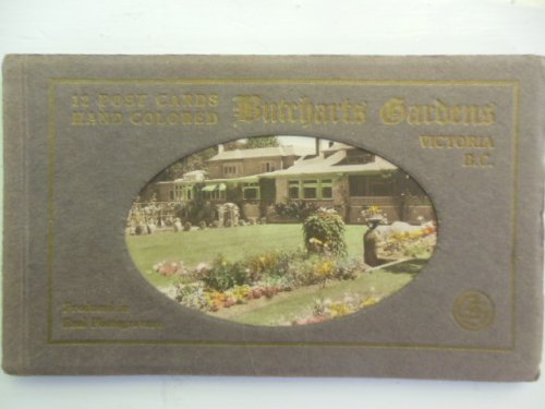 12 Post Cards Hand Colored Butcharts Gardens Victoria, British Columbia