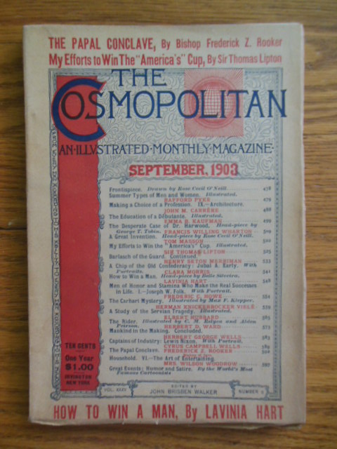 The Cosmopolitan Magazine September, 1903 (Civil War Jubal A. Early; Sir Thomas Lipton America's Cup; Elbert Hubbard)