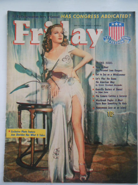 Friday Magazine July 11, 1941 (Ann Sheridan, Windjammers, Poll Tax, Sorcery)