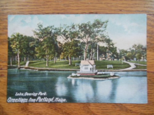 Lake Deering Park Greetings From Portland, Maine