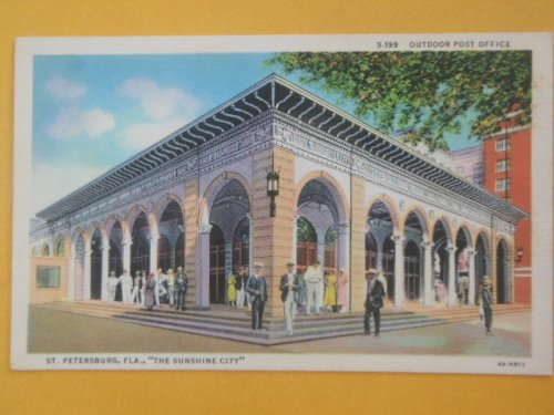 Postcard Outdoor Post Office St. Petersburgh, Florida