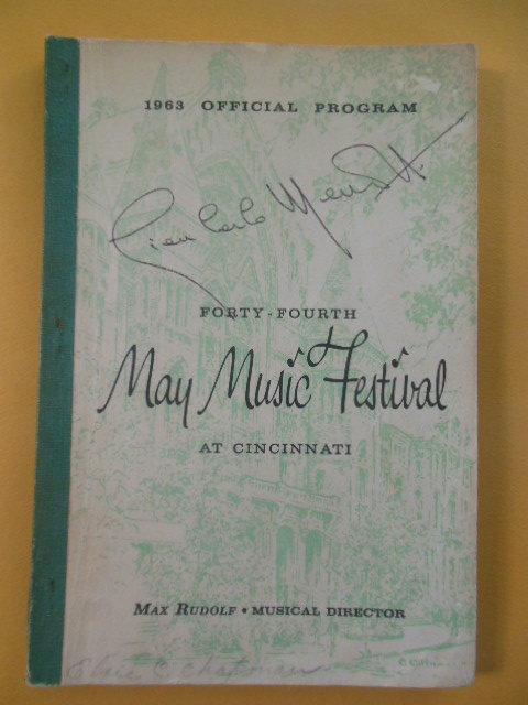 Forty-Fourth May Music Festival at Cincinnati (1963 Official Program)