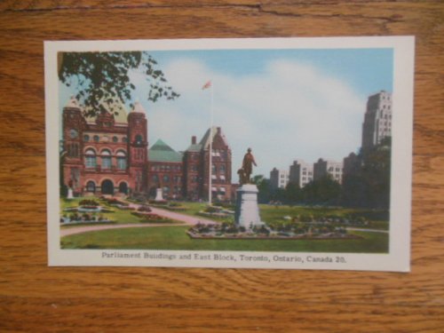 Postcard Parliament Buildings and East Block, Toronto