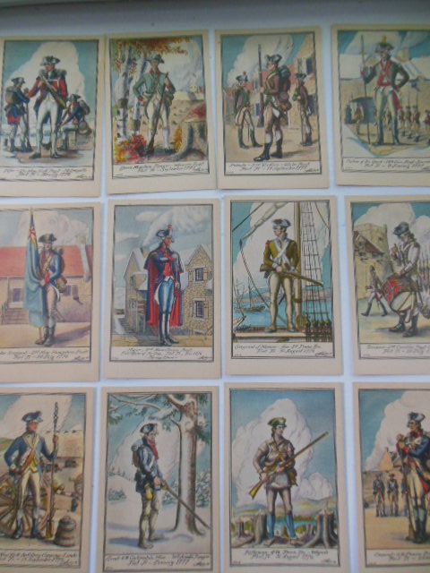 Postcards Soldiers of 1776 Twelve Views (circa 1940's)
