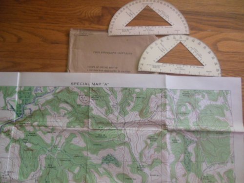 Special Map A in Original Envelope with Protractors (ROTC, 1935)
