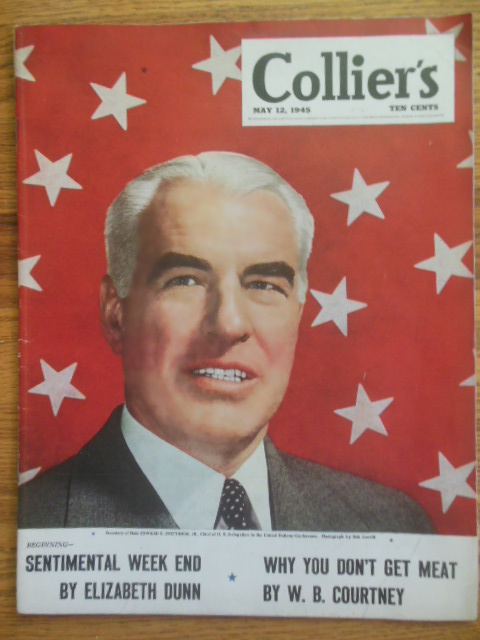 Collier's Magazine May 12, 1945 (Meat Shortage. Aid From China. Collapse of Nazi Supermen Myth. Sean O'Faolain)
