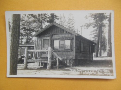 Real Photo Postcard Moon Camp Big Bear Lake, California