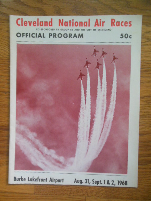 Official Program Cleveland National Air Races 1968