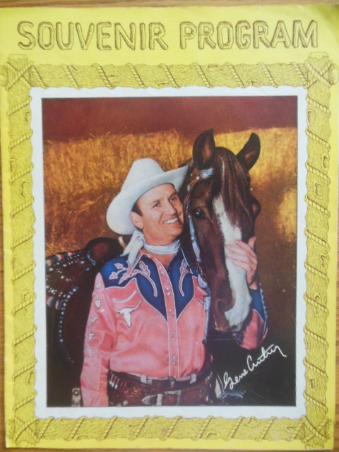 Souvenir Program Gene Autry (1950's)