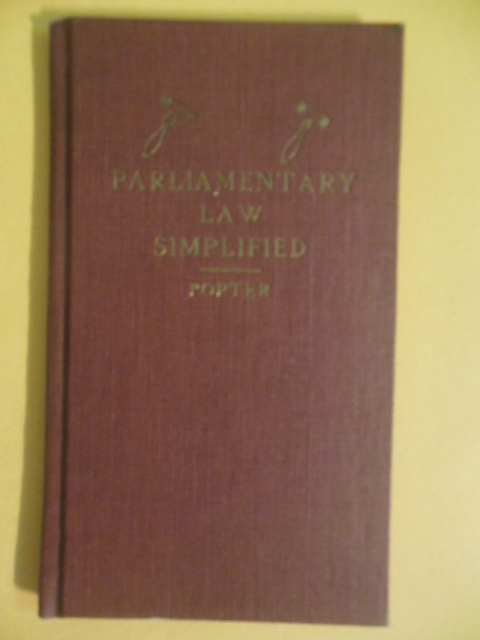 Parliamentary Law Simplified (Small Book)