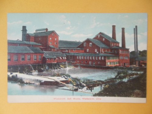 Postcard Wadsworth Salt Works, Wadsworth, Ohio (early 1900's)