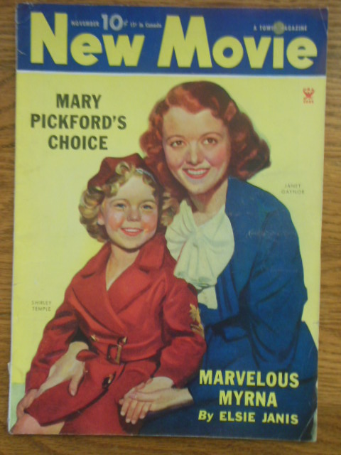New Movie Magazine November, 1934 (Myrna Loy, Mary Pickford, Shirley Temple)