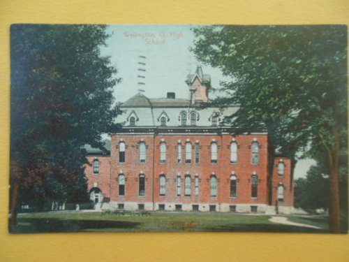 Postcard Wellington, Ohio High School 1909