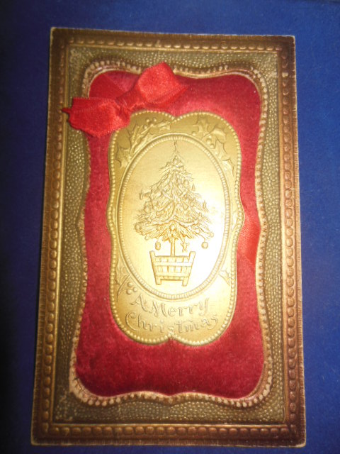 TRG Postcard Merry Christmas Elaborate (circa early 1900's)