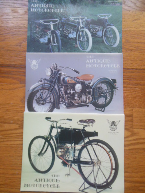 The Antique Motorcycle Magazine (3 issues Summer, Fall, Winter 1987)