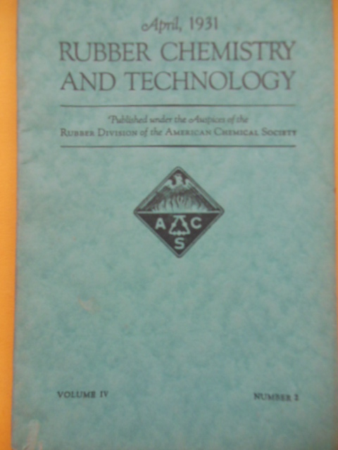 Rubber Chemistry and Technology Journal April, 1931
