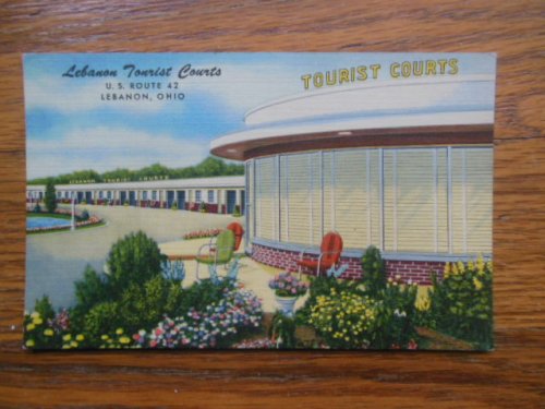 Postcard Lebanon Tourist Courts (Ohio)