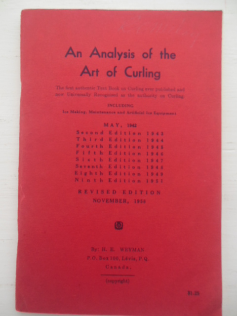 An Analysis of the Art of Curling (Revised Edition, 1958)