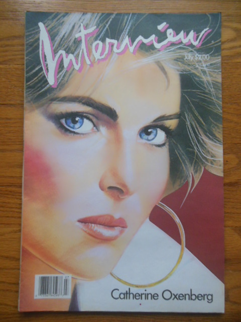 Andy Warhol's Interview Magazine July, 1986 (Catherine Oxenberg Cover)