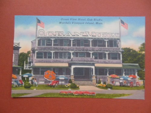 Postcard Ocean View Hotel, Oak Bluffs, Martha's Vineyard, Mass. (1955)