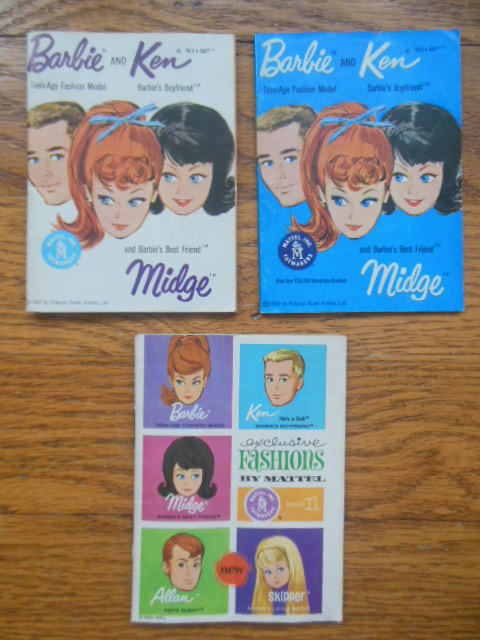 Barbie Ken Midge Allan Skipper Booklets (1962, 1963)