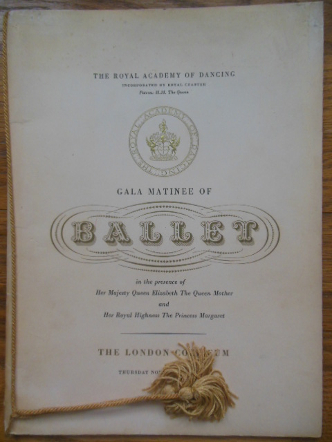 The Royal Academy of Dancing Gala Matinee of Ballet 1958 (Margot Fonteyn)