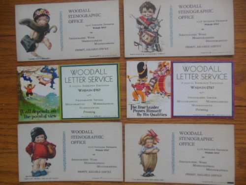 Advertising Blotters Woodall Stenographic Office, Woodall Letter Service (1920's)