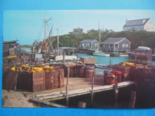Postcard Menemsha Harbor, Martha's Vineyard, Massachusetts