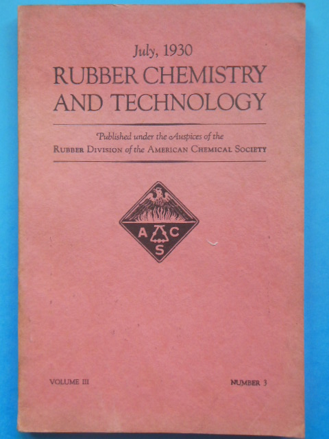 Rubber Chemistry and Technology July, 1930