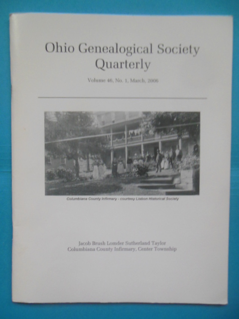 Ohio Genealogical Society Quarterly March, 2006
