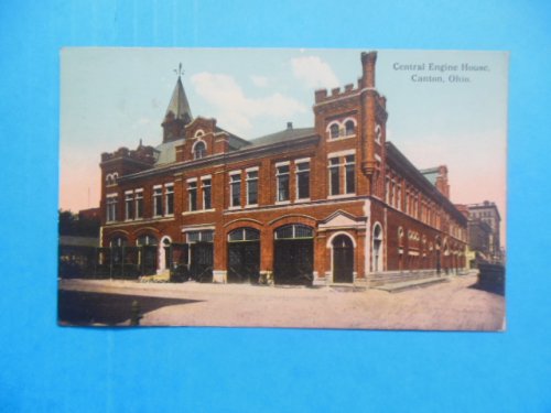Postcard Central Engine House Canton, Ohio