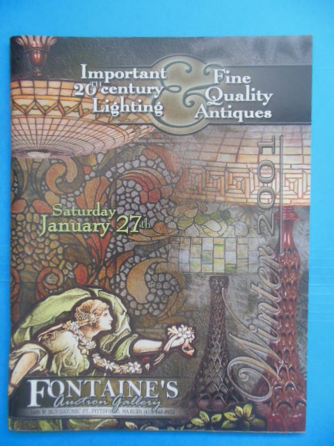 Important 20th Century Lighting & Fine Quality Antiques Fontaine's Auction Gallery Catalog January 27, 2001 (Realized Price Sheet)