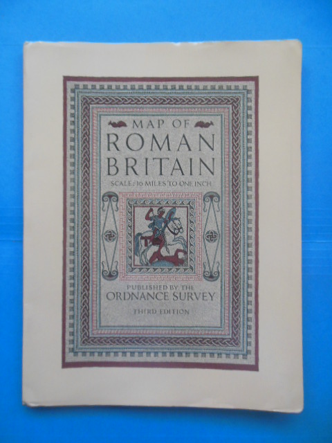 Map of Roman Britain Scale 16 Miles To One Inch (1956)