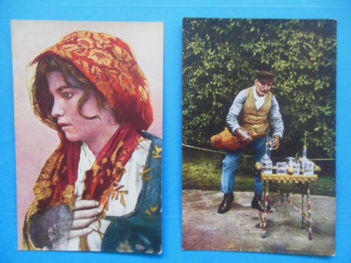 Postcards Costume Siciliano (Two cards, 1939)