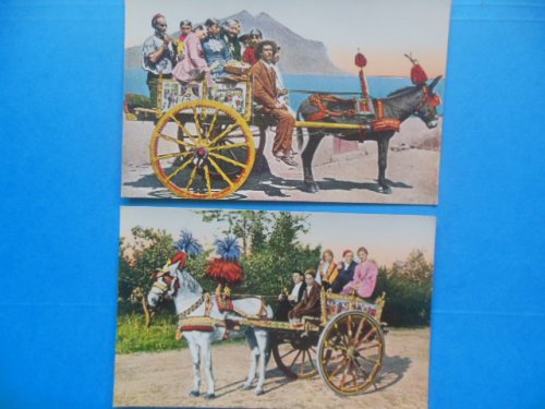 Postcards Carro Siciliano (Italy, 1939)