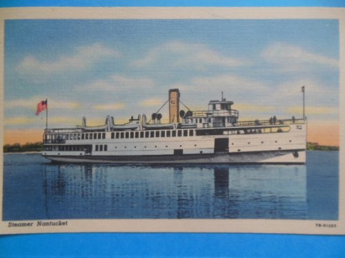 Postcard Steamer Nantucket (linen)