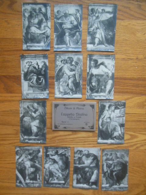 Postcards Pitture di Roma Cappella Sistina (Series 2 Michelangelo)