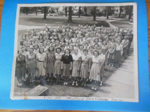 Photograph Office Staff Ohio Farmers' Insurance Company, May 1942 (all names on back)