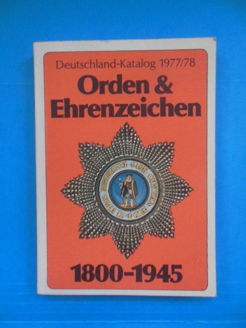 Deutschland-Katalog 1977/78 Orden & Ehrenzeichen 1800-1945