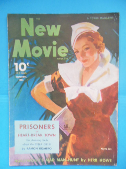 New Movie Magazine September, 1933 (Myrna Loy, Mickey Mouse)