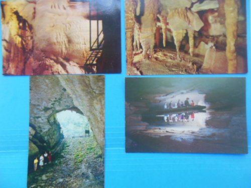 Postcards Mammoth Cave (Echo River, Cave Entrance, Onyx Colonnade, Frozen Niagara)