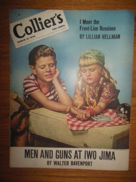 Collier's Magazine March 31, 1945 (Lillian Hellman Meets Russians)