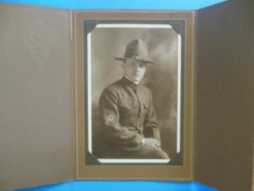 Photograph WWI Doughboy Wearing Campaign Hat (circa 1911)